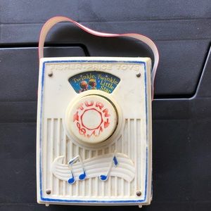 FINAL MARKDOWN Vintage Fisher-Price Music Box Pocket Radio.